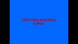 Chitty Chitty Bang Bang song with lyrics