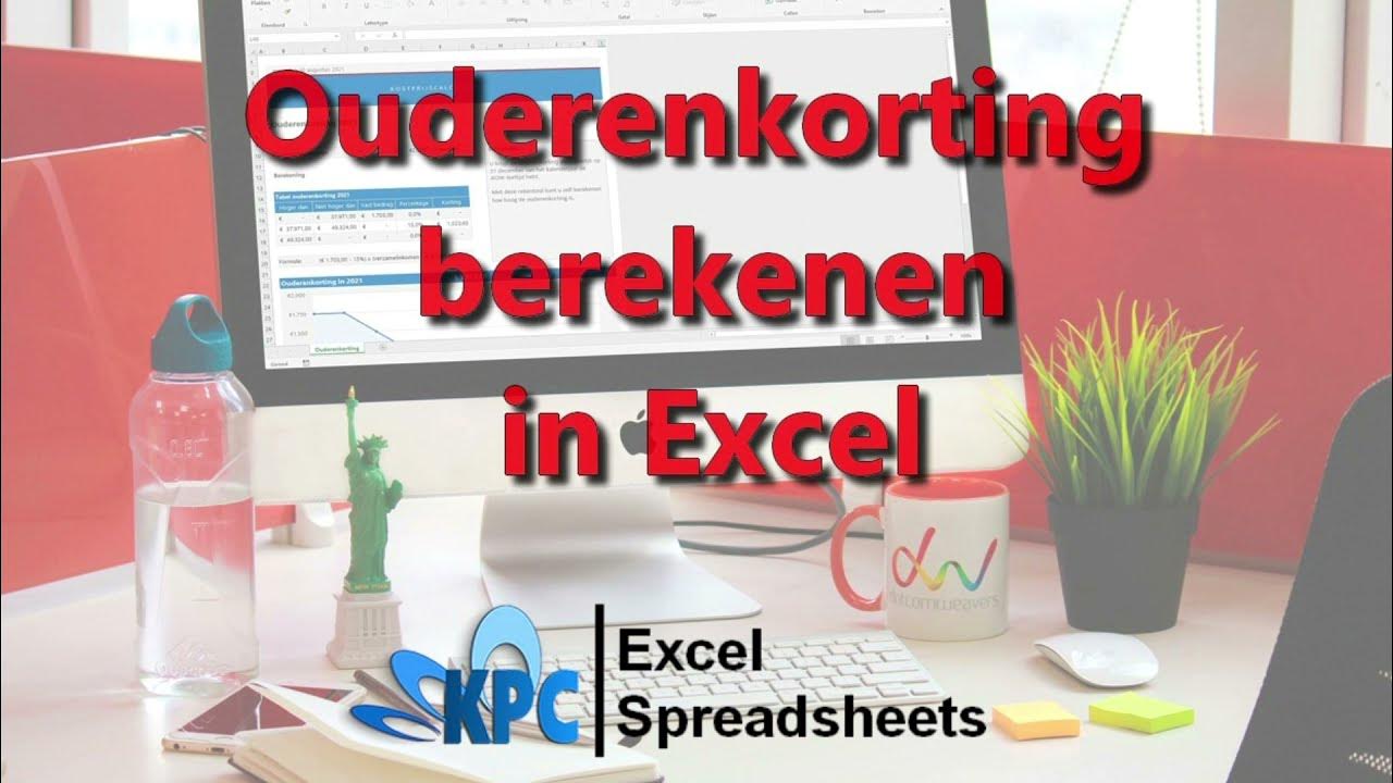 Ouderenkorting berekenen in Excel YouTube