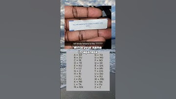Write your name in Japanese #shorts