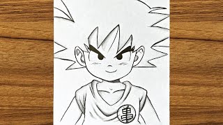 How to draw kid Goku step by step || How to draw dragon ball || Easy drawing ideas for beginners screenshot 5