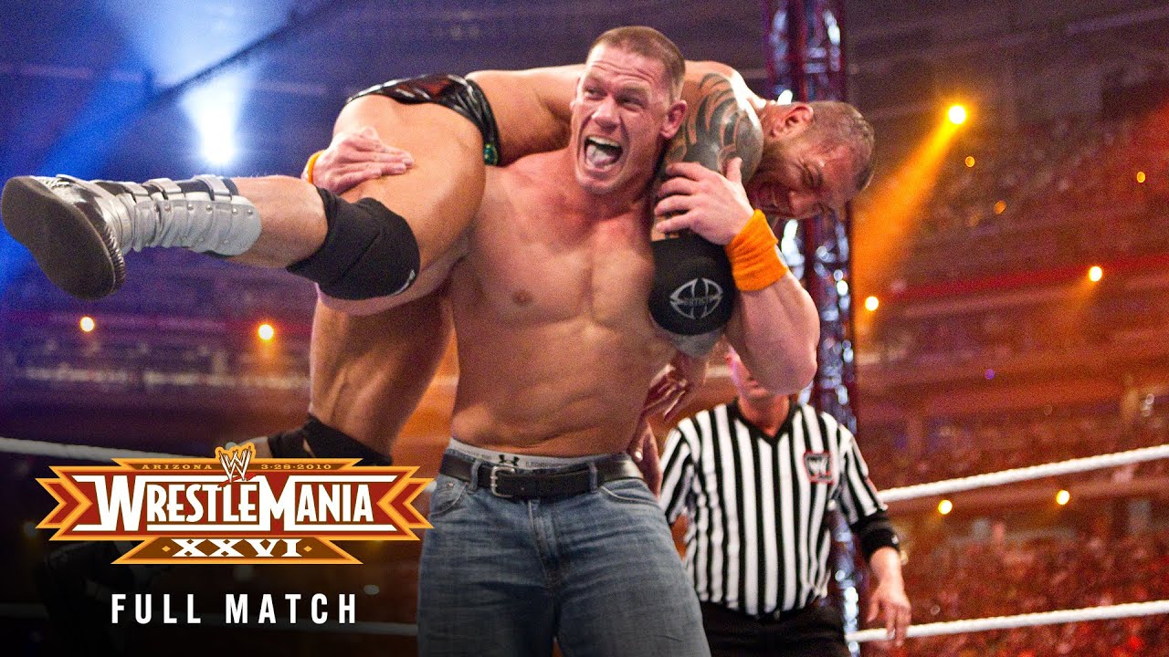 FULL MATCH  Batista vs John Cena  WWE Title Match WrestleMania XXVI