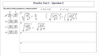 Algebra EOC Practice Test #1 Question #5