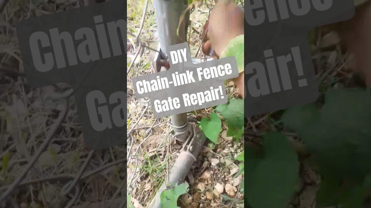 Quick and easy chain link fence gate repair! 