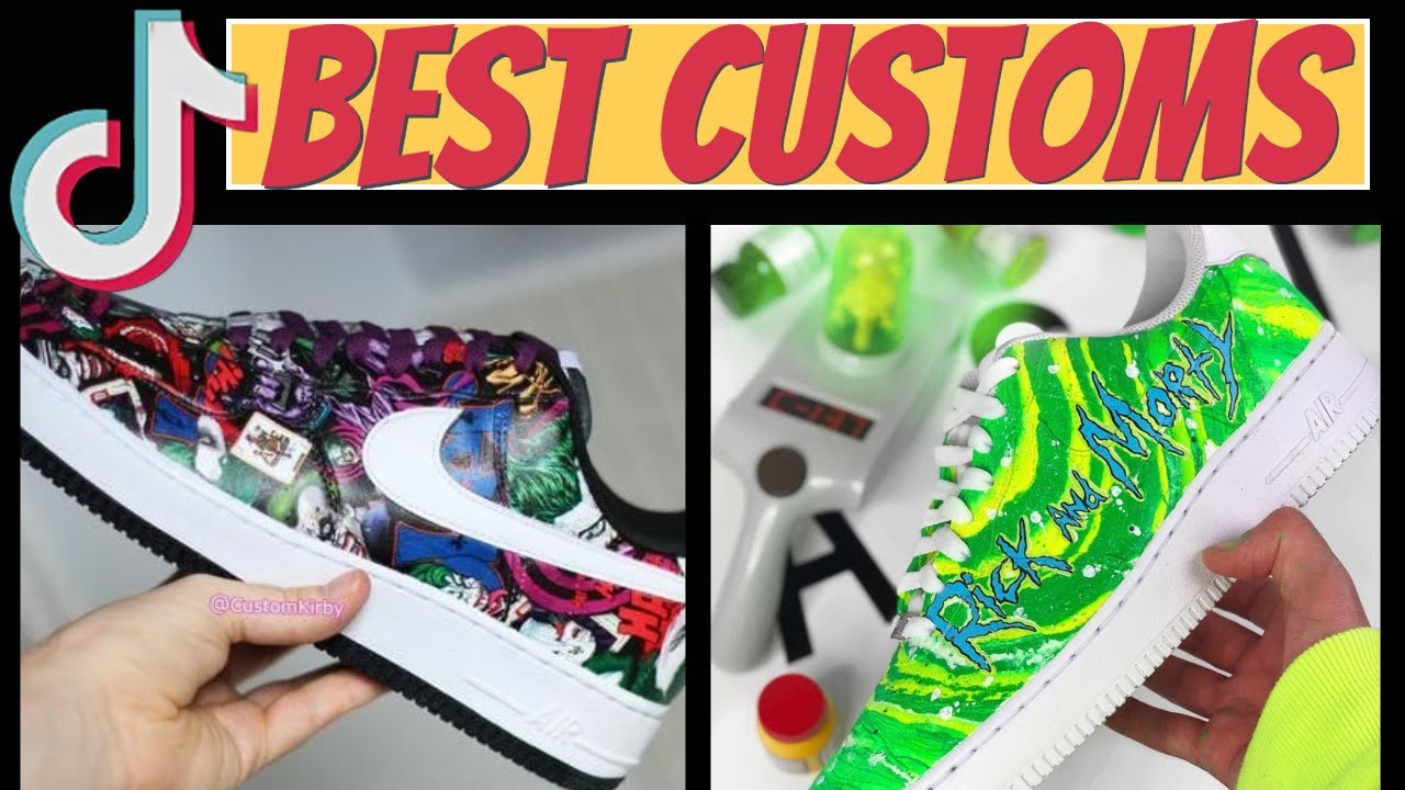 Best Tik Tok Custom Sneakers Compilation Painting on Shoes YouTube