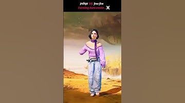 pubge vs free fire emote farming aura emote who  is best #freefire #pubg