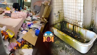😱Deep Cleaning the NASTIEST House You Will Ever SEE! Insane Details Transformation | Satisfying ASMR
