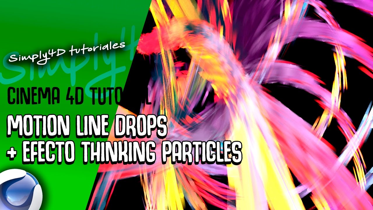 MOTION LINE DROP + EFECTO THINKING PARTICLES EN CINEMA 4D - YouTube