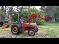 1952 ford 8n tractor with dual front end loader and massey ferguson rear 71 blade