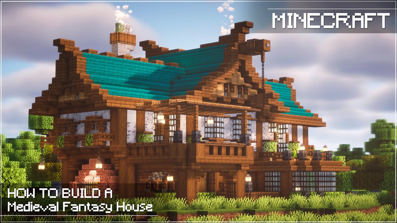 Minecraft | How to Build a Medieval Fantasy House | TUTORIAL - YouTube