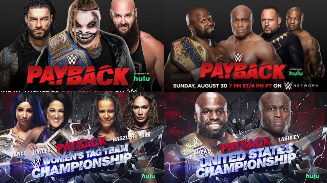 WWE- Payback 2020 Triple Threat Match For WWE Universal Championship: Braun Strowman, fiend, Roman ⚔