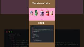 Website cupcake design using html and css #webdesign #programming #frontend #python #coding #html