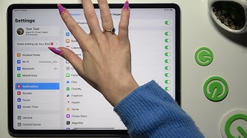 Apple iPad Air 13 inch 2024 Wi-Fi - How to Turn On/Off App Notifications? Control Alerts and Pop-Ups