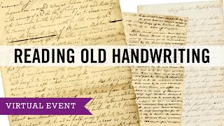 Reading Old Handwriting