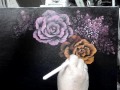 Orange Rose oil painting