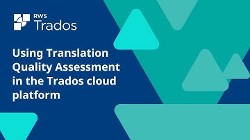 Translation quality assessment in the Trados cloud platform