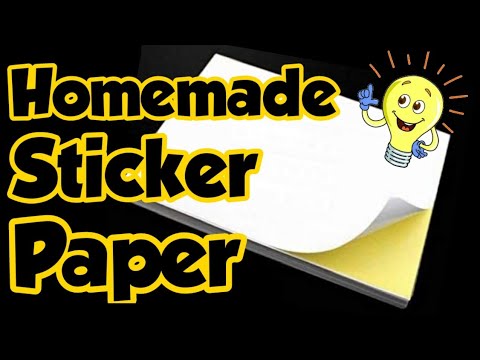 Diy Sticker Paper - How to make sticker paper at home | homemade diy