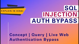 Concept of SQL Injection (Authentication Bypass) | Injectable Queries behind Database | PentestHint