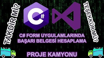 C# İle Takdir Teşekkür Belgesi Hesaplama | Global Değişkenler | OpenFileDialog | DataGridView