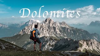 Solo hiking 120km Dolomites Alta Via 1
