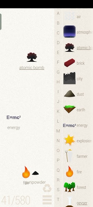how to make atomic bomb in little alchemy - YouTube