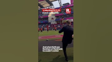 ODI World Cup 2023: When Virat Kohli played football alongside David Beckham at Wankhede