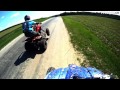 Custom yamaha raptor 650 with sv650 vtwin engine and yfz450 shot with gopro