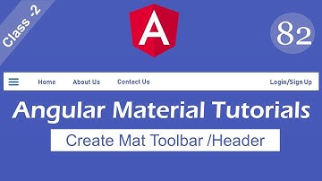Angular material toolbar | Angular material tutorials|angular tutorials in telugu #angular#frontend