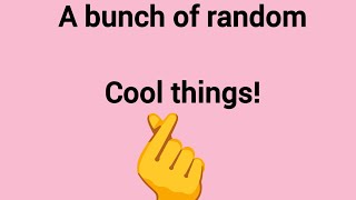 Fun random things I think you'll like!! #cool #fun #games #quiz #guessingyourname #xyzbca