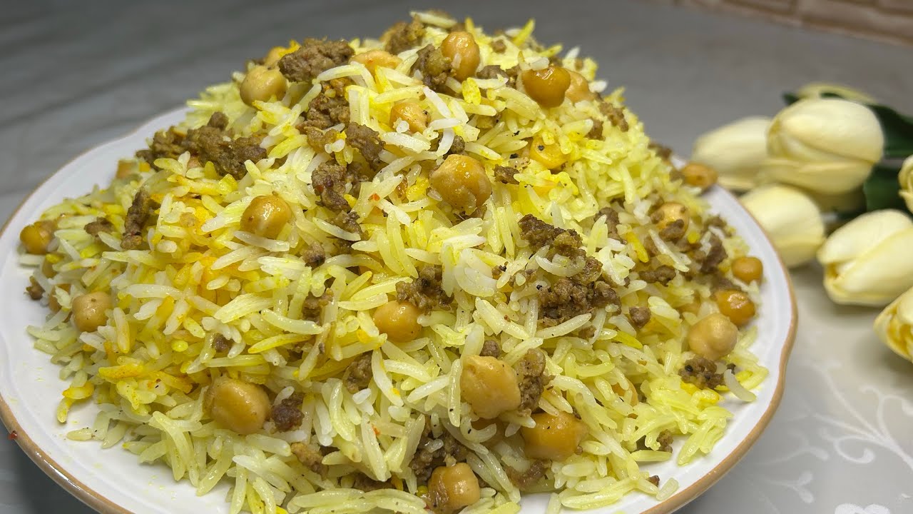 🔴 Qıymalı Noxudlu Çoox Ləzzətli PLOVUN Hazırlanmsı ✅ Çəkilmiş Ətlə PLOV Resepti🤌