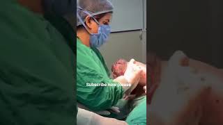 C section delivery of baby #doctor #aiims #hospital