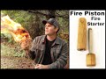 The fire piston  using air pressure to start a fire a great bushcraft survival skill