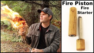 The Fire Piston - Using Air Pressure To Start A Fire. A Great Bushcraft Survival Skill.