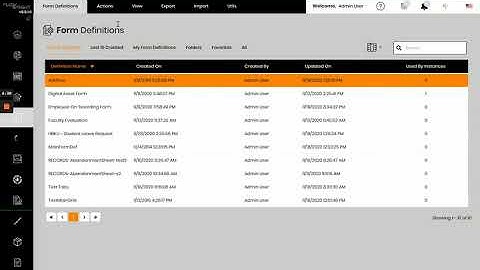 FlowWright v9 8   Form definition templates