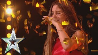 14 year old singer Iveta gets Michelle's Golden Buzzer! | Ireland's Got Talent 2019 Resimi