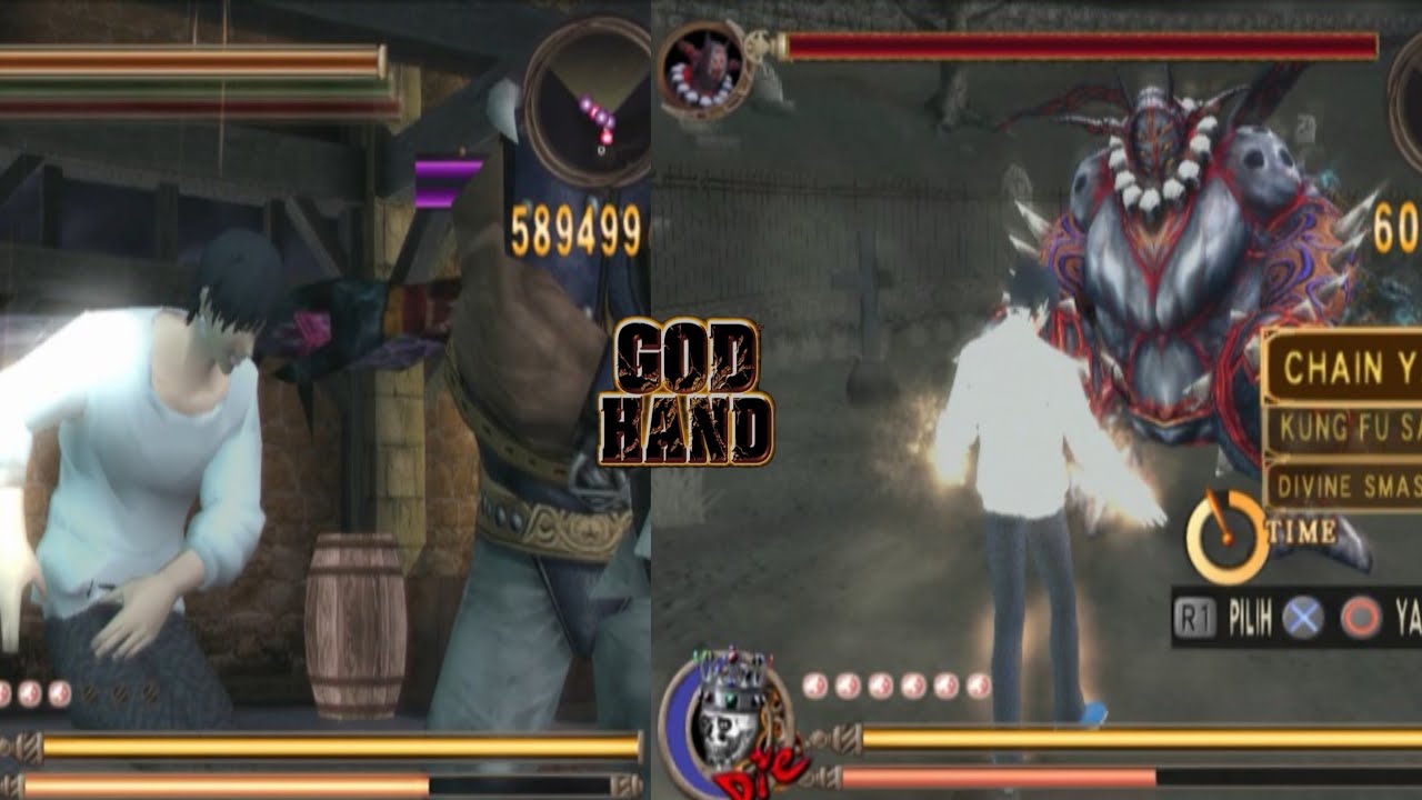 GOD HAND MOD TOJI AGGRESIVE DEMON SLAYER STAGE 2 CLEAR AETHERSX2 GAMEPLAY