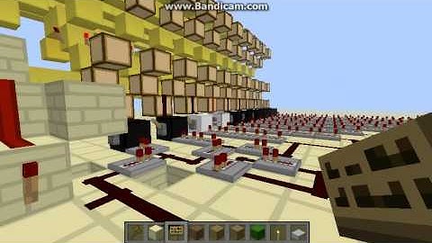 Minecraft-Compact 7-segment display