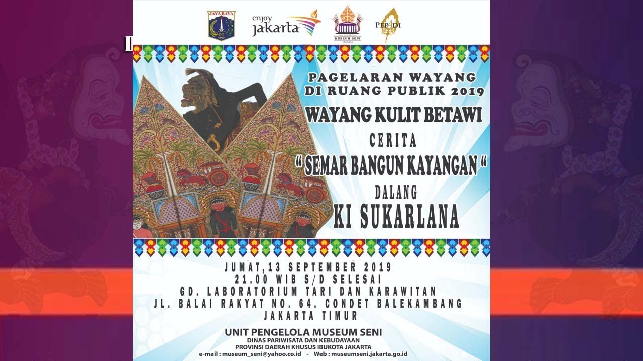 PERGELARAN WAYANG DI RUANG PUBLIK - | DALANG SUKARLANA - LIVE Gg. LABORATORIUM TARI & KARAWITAN