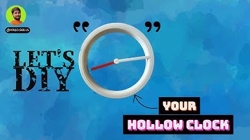 I Made a DIY 3D Printed Hollow Clock!