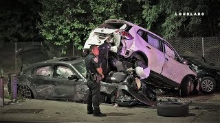 Cars Stack in Dramatic Multi-Vehicle Crash | BQE, Brooklyn