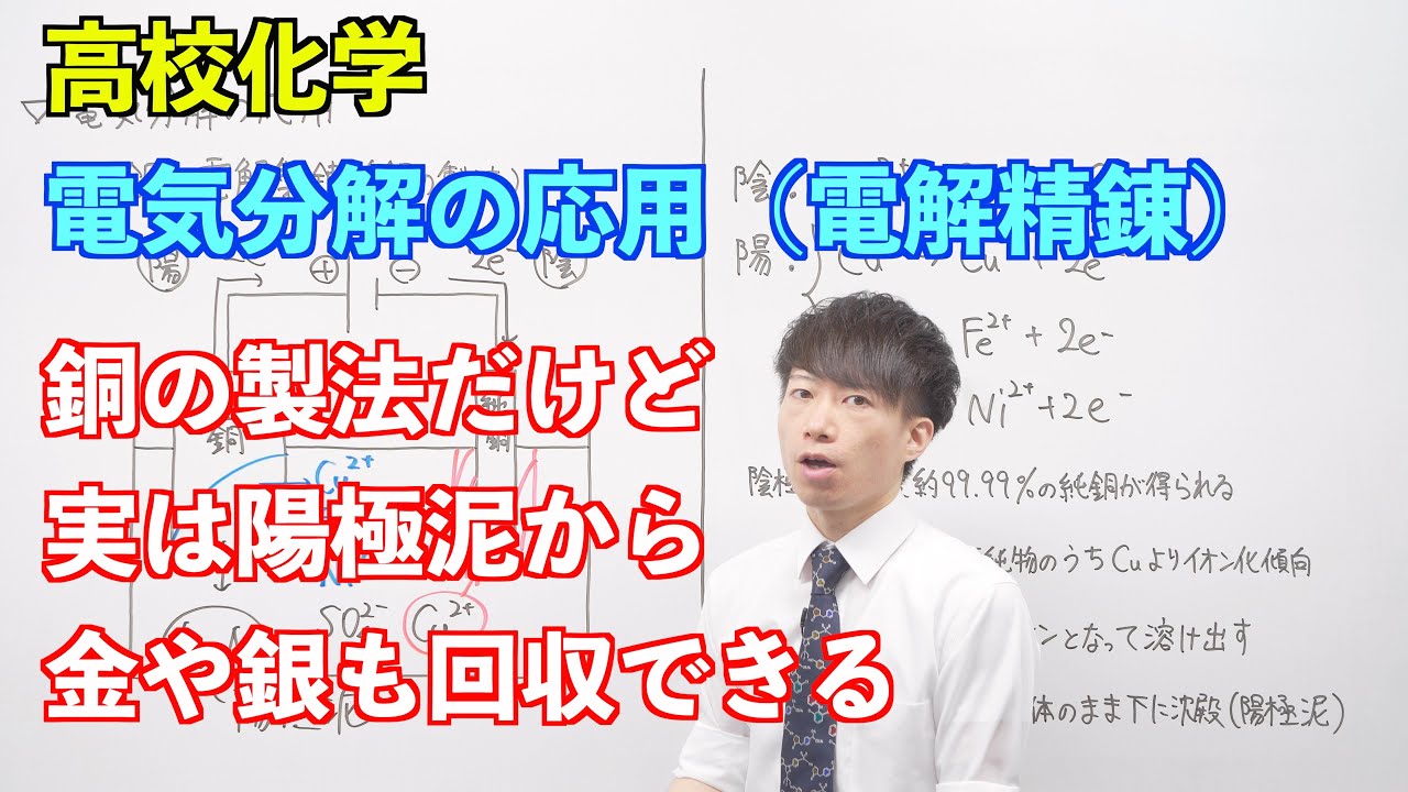 高校化学】電池と電気分解⑨ ～電気分解の応用（イオン交換膜法