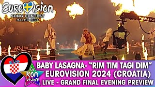 Baby Lasagna "Rim Tim Tagi Dim" - Live @ Eurovision 2024 Grand Final Evening Preview (🇭🇷Croatia)