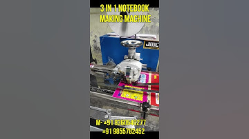 Notebook Making Machine Price In Delhi M- 09855782452