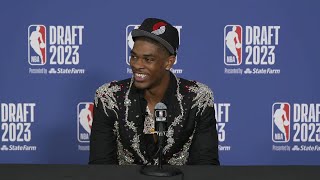 Scoot Henderson Full Presser After Being Selected #3 Overall In The 2023 #NBADraft