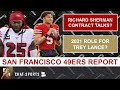 49ers News & Rumors: Re-sign Richard Sherman + Scripting Plays For Trey Lance & Cut Raheem Mostert?