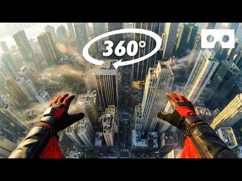 FALLING FROM SKYSCRAPER 360° VR Experience - Virtual Reality Experience