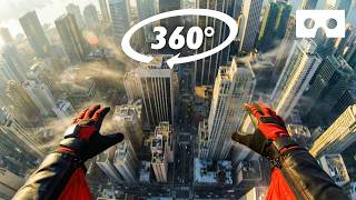 FALLING FROM SKYSCRAPER 360° VR Experience - Virtual Reality Experience