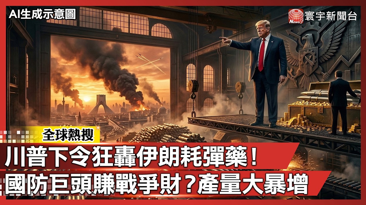 川普下令狂轟伊朗耗彈藥！國防巨頭賺戰爭財？產量大暴增｜#寰宇新聞