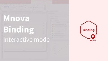 Mnova Binding - Interactive mode