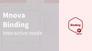 Mnova Binding - Interactive mode