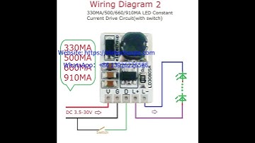 LD3080SA 20W DC 3.7-30V PWM ON/OFF Control LED Driver Module 330/500/660/910MA Constant Current